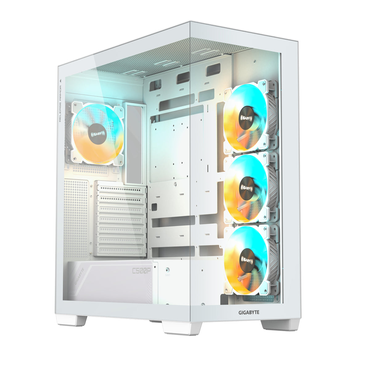 GIGABYTE C500 PANORAMIC STEALTH Midi Tower Blanco (2)