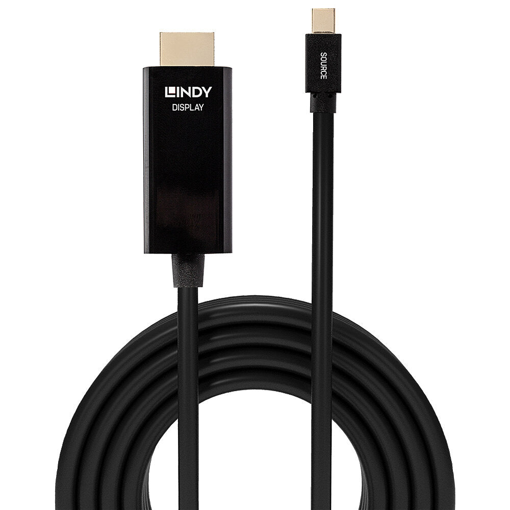 Lindy 36926 adaptador de cable de vídeo 1 m HDMI tipo A (Estándar) Mini DisplayPort Negro (3)