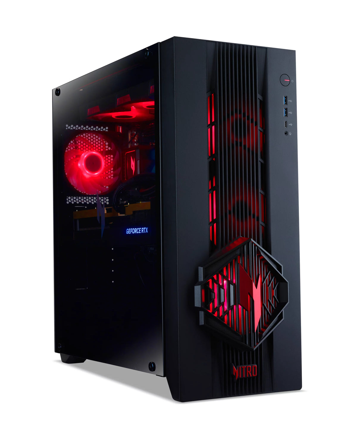 Acer NITRO N70 R7-9800X3D 32GB 2TB 5080 W11 AMD Ryzen™ 7 DDR5-SDRAM SSD NVIDIA GeForce RTX 5080 Windows 11 Home Escritorio PC Negro