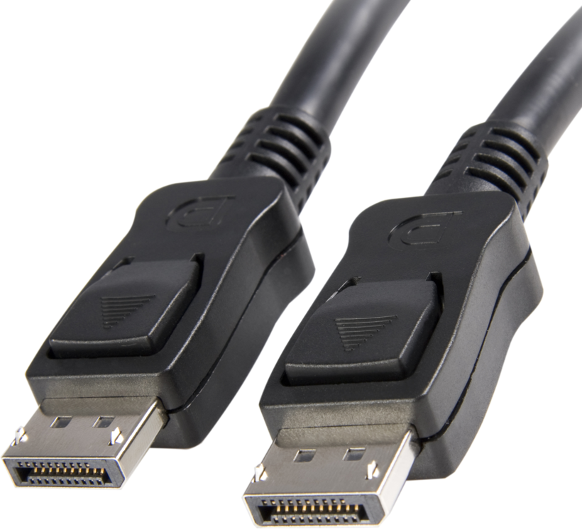 Startech DISPL5M - 2x Macho DP, Latches, Negro, Cable DisplayPort, DisplayPort