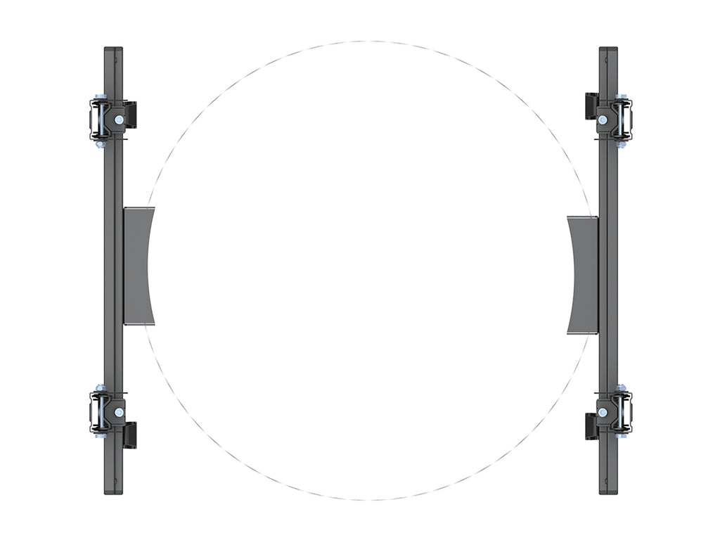Multibrackets 3076 soporte para pantalla de señalización 165,1 cm (65") Negro (3)