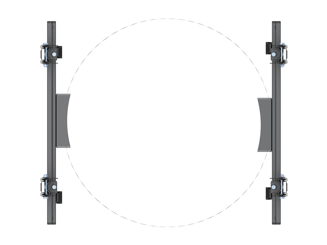 Multibrackets 3076 soporte para pantalla de señalización 165,1 cm (65") Negro (3)