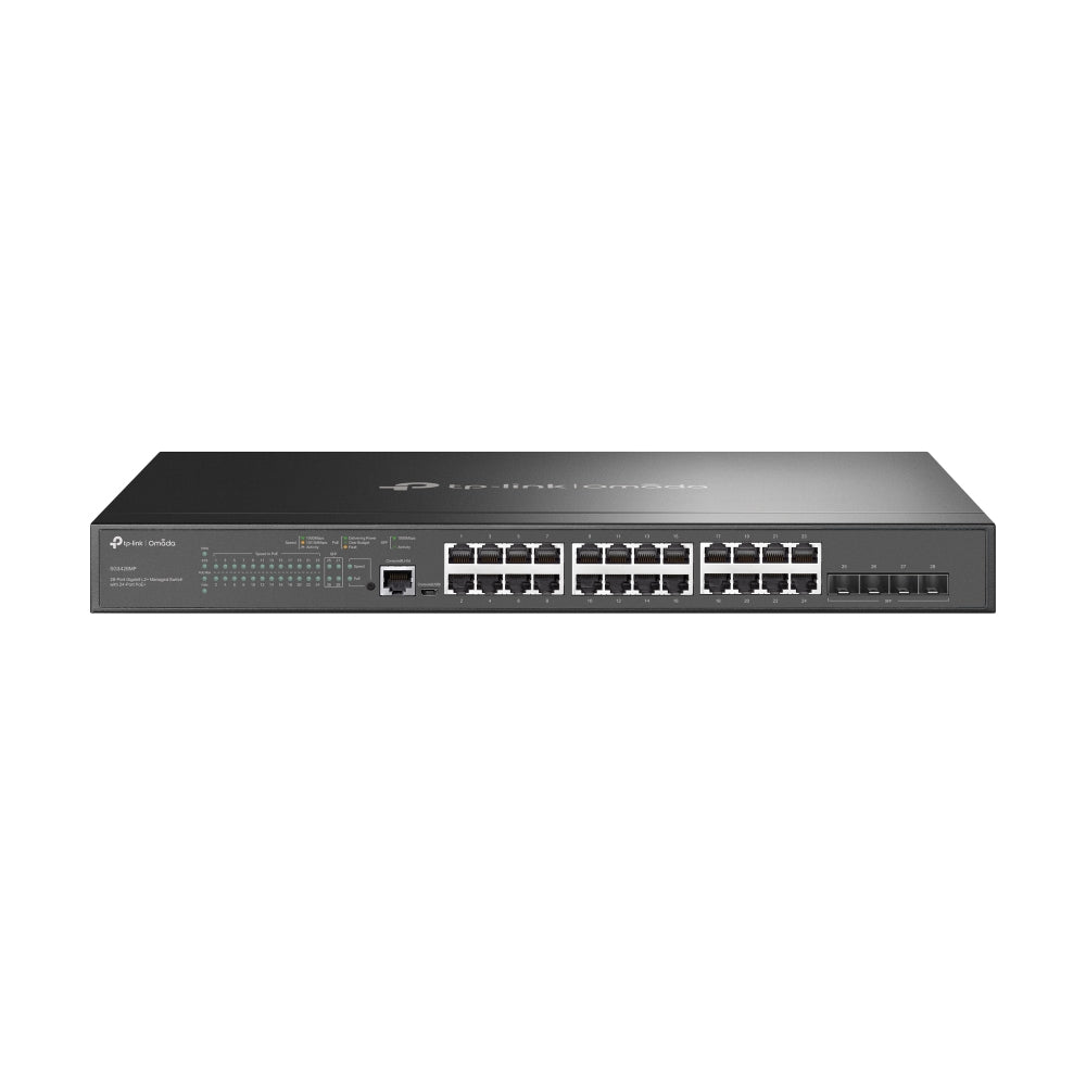 TP-Link Omada SG3428MP switch Gestionado L2+ Gigabit Ethernet (10/100/1000) Energía sobre Ethernet (PoE) 1U Negro (2)