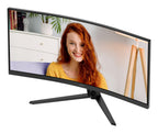 AOC B3 CU34B3E pantalla para PC 86,4 cm (34") 3440 x 1440 Pixeles Wide Quad HD LED Negro (9)