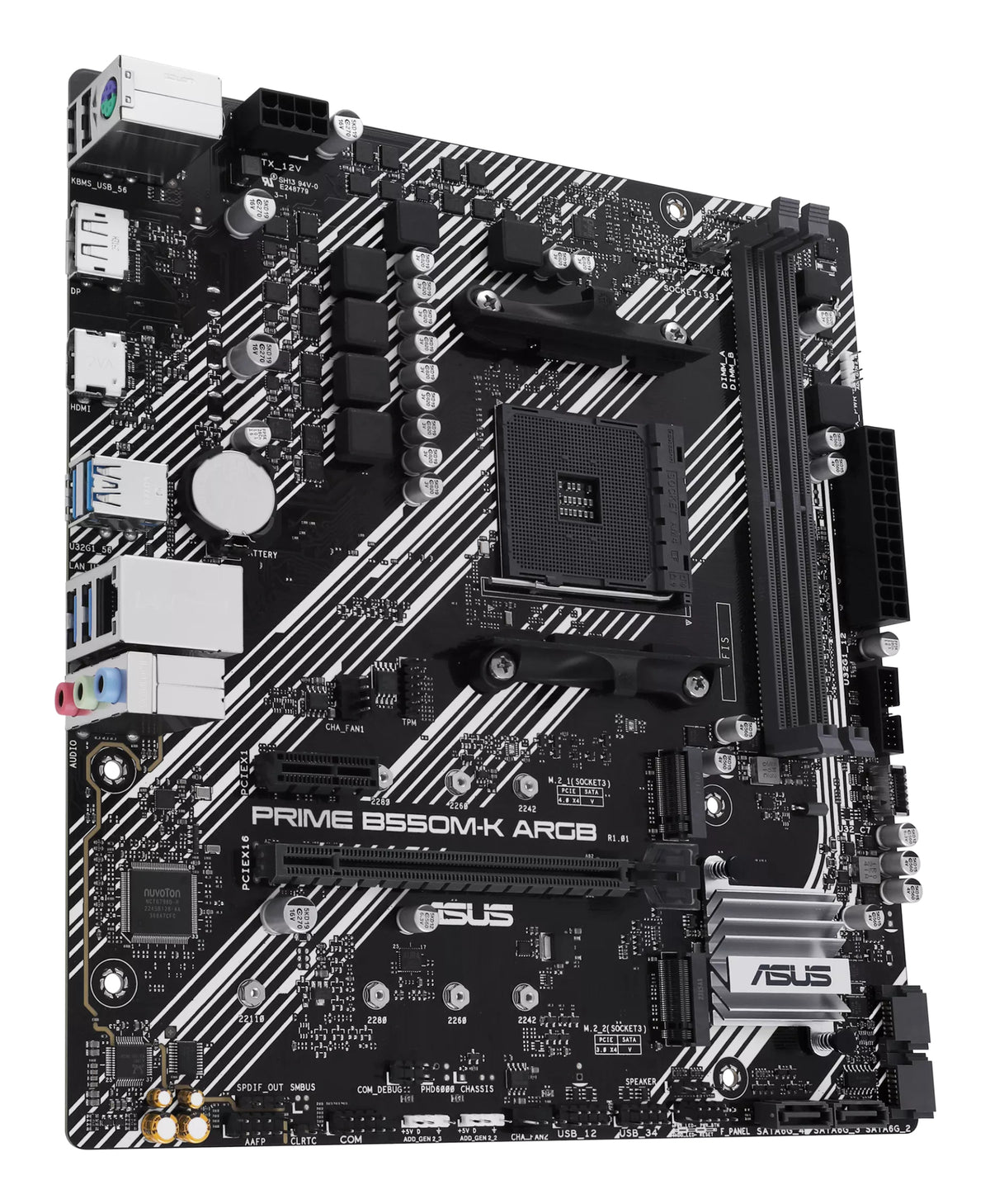 ASUS PRIME B550M-K ARGB AMD B550 Zócalo AM4 micro ATX (5)