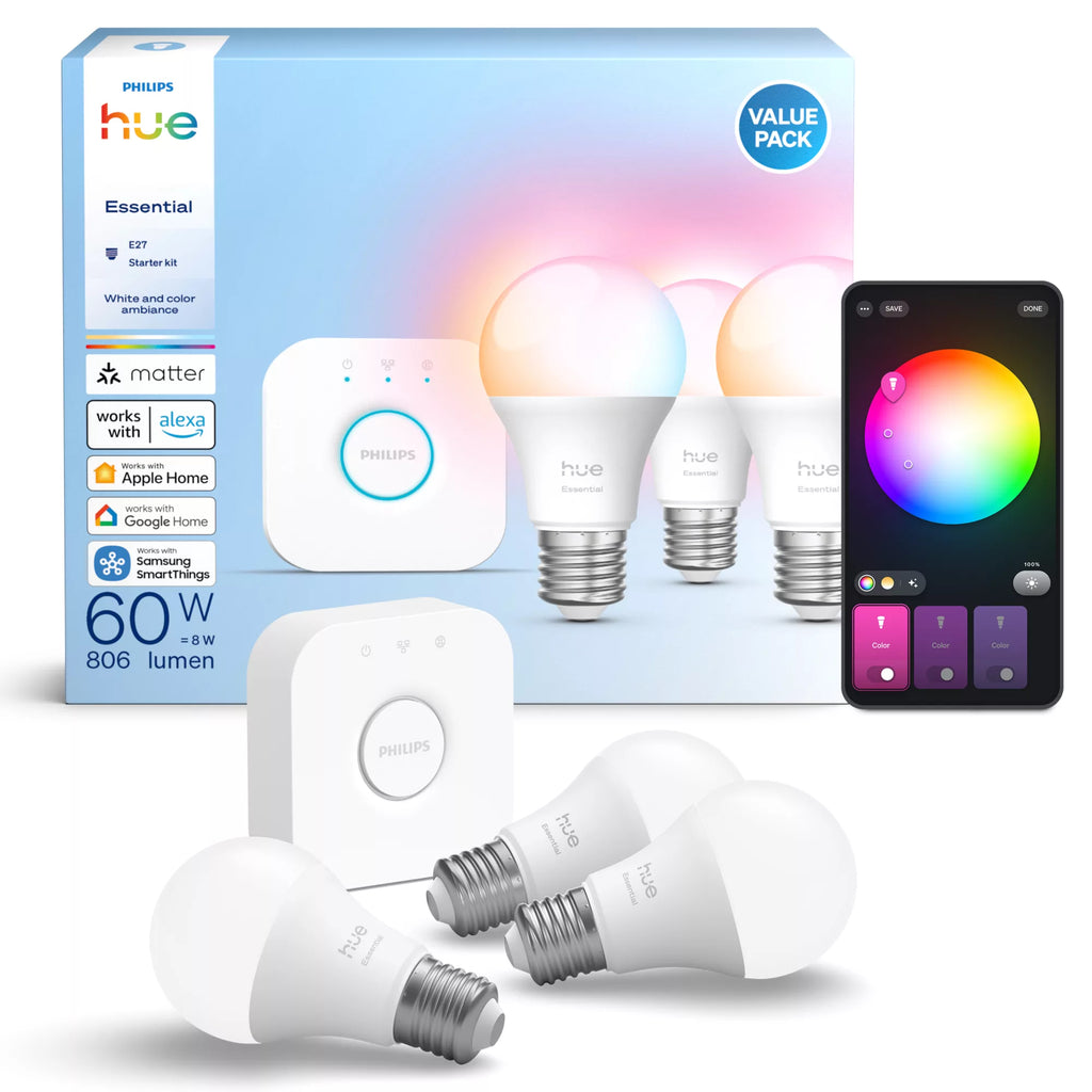 Philips 929004235411 Juego de iluminación inalámbrico bombilla LED E27 8W