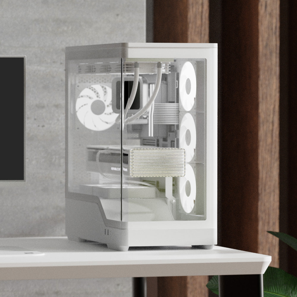 Aerocool P500A-WT Midi Tower Blanco (7)
