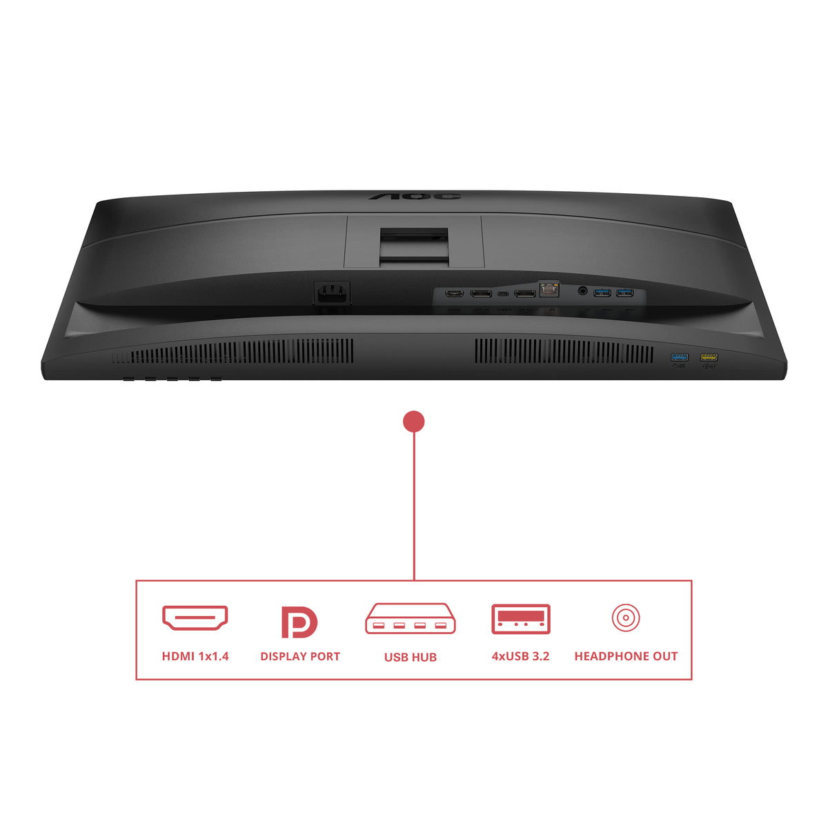 AOC 27E4CV pantalla para PC 68,6 cm (27") 1920 x 1080 Pixeles Full HD LED Negro (4)