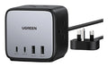 Ugreen 90906 cargador de dispositivo móvil Universal Gris, Plata Corriente alterna Carga rápida Interior