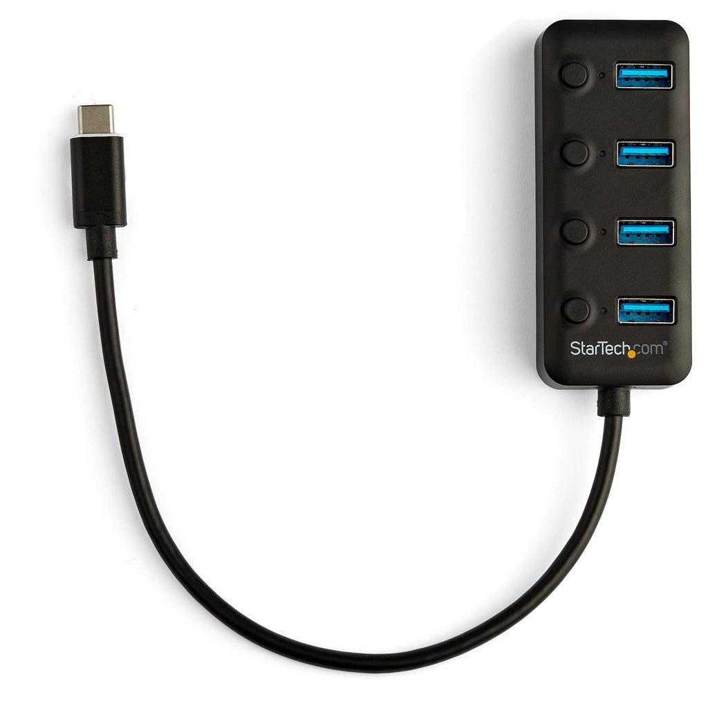 StarTech.com HB30C4AIB hub de interfaz USB 3.2 Gen 1 (3.1 Gen 1) Type-C 5000 Mbit/s Negro (4)