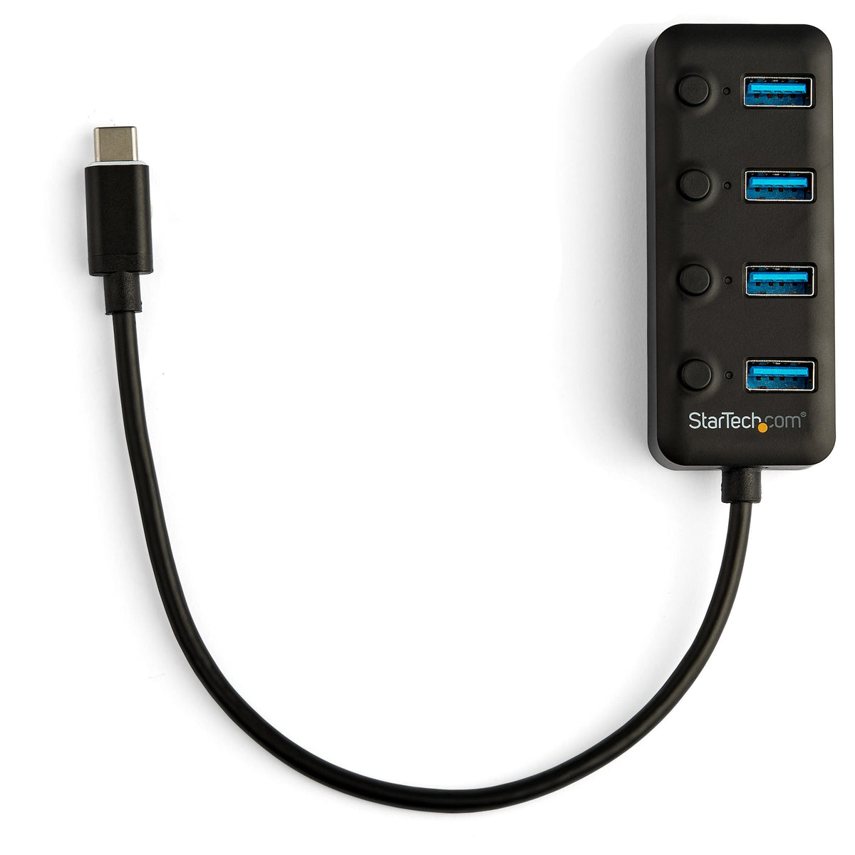 StarTech.com HB30C4AIB hub de interfaz USB 3.2 Gen 1 (3.1 Gen 1) Type-C 5000 Mbit/s Negro (4)