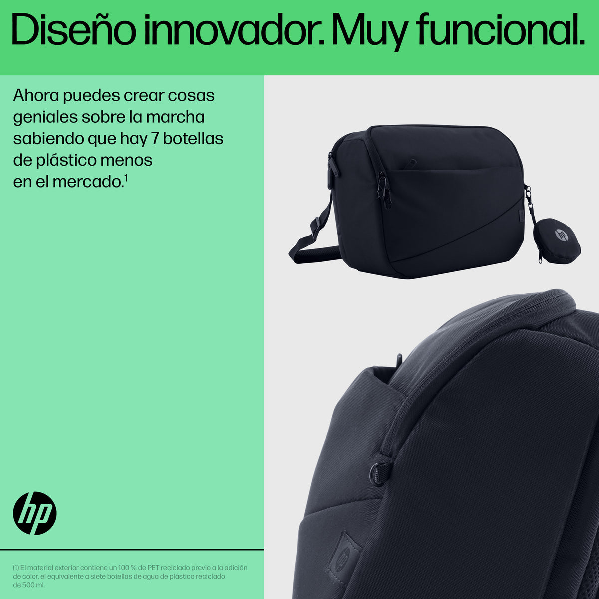 HP Creator 13.3 Dark NavyLaptop Sling 33,8 cm (13.3") Mochila bandolera Marina, Amarillo (7)