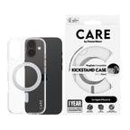 PanzerGlass CARE™ by ® Funda Transparente con Soporte Plateado y MagSafe iPhone (1325)