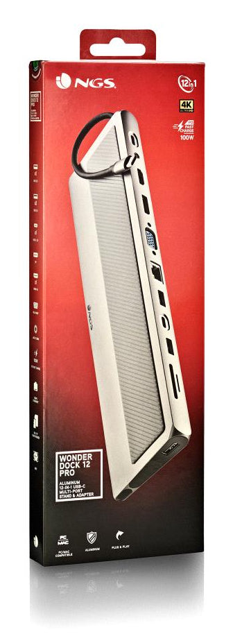 NGS WONDERDOCK 12 PRO USB Tipo C Plata (6)
