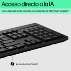 HP 125 USB Wired Keyboard teclado Negro (5)