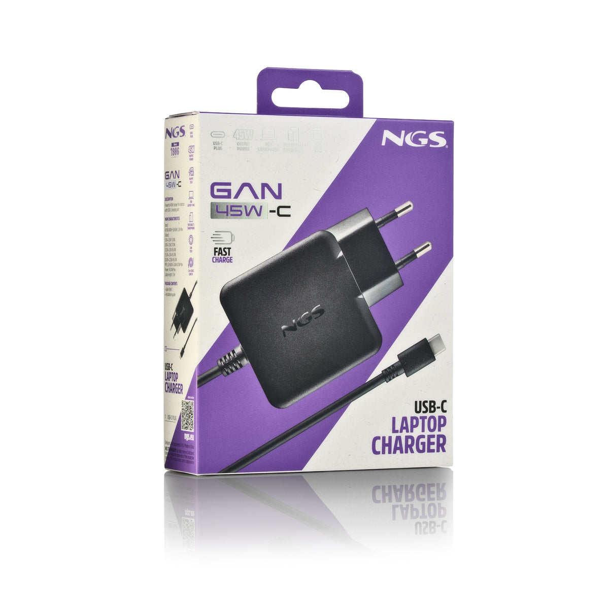 NGS GAN 45W-C Universal Negro Corriente alterna Interior (8)
