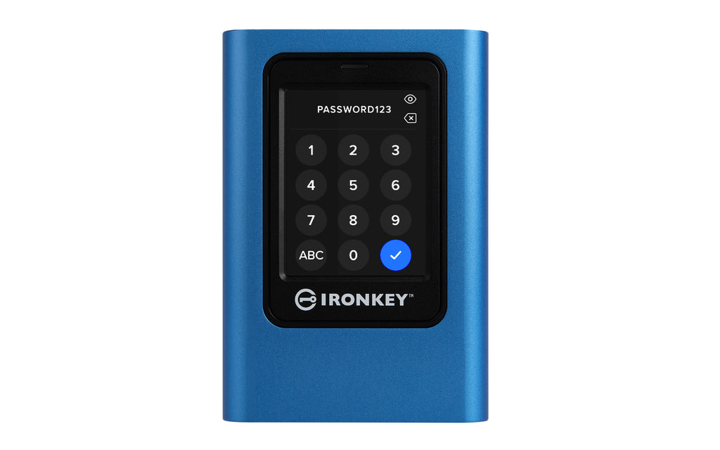 Kingston Technology IronKey Vault Privacy 80 USB Tipo C 3.2 Gen 1 (3.1 Gen 1) Azul