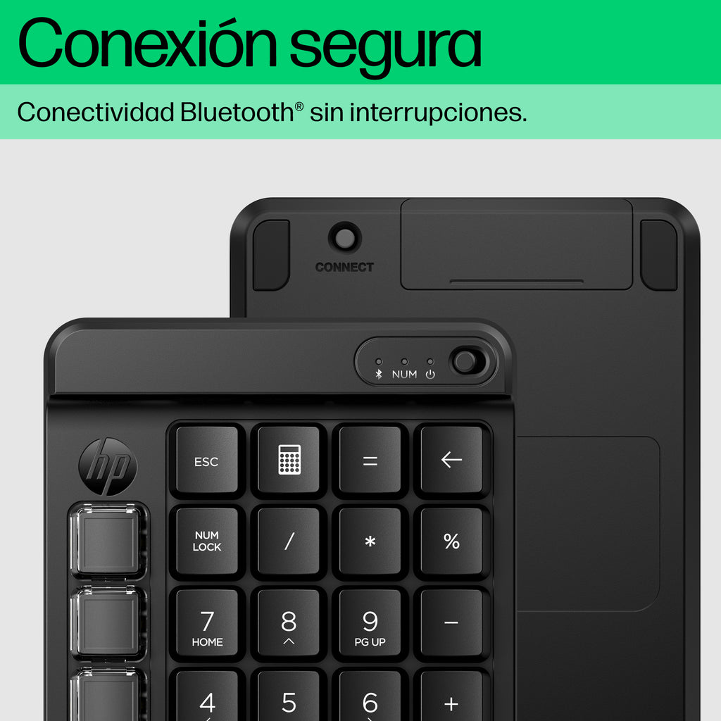 HP 430 Programmable Wireless Keypad teclado Hogar Bluetooth Negro (6)