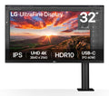 LG 32UN880K-B pantalla para PC 80 cm (31.5") 3840 x 2160 Pixeles 4K Ultra HD LCD Negro