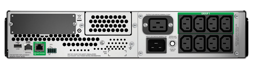 APC Smart-UPS 2200VA LCD RM 2U 230V with SmartConnect sistema de alimentación ininterrumpida (UPS) Línea interactiva 2,2 kVA 1980 W 9 salidas AC (3)