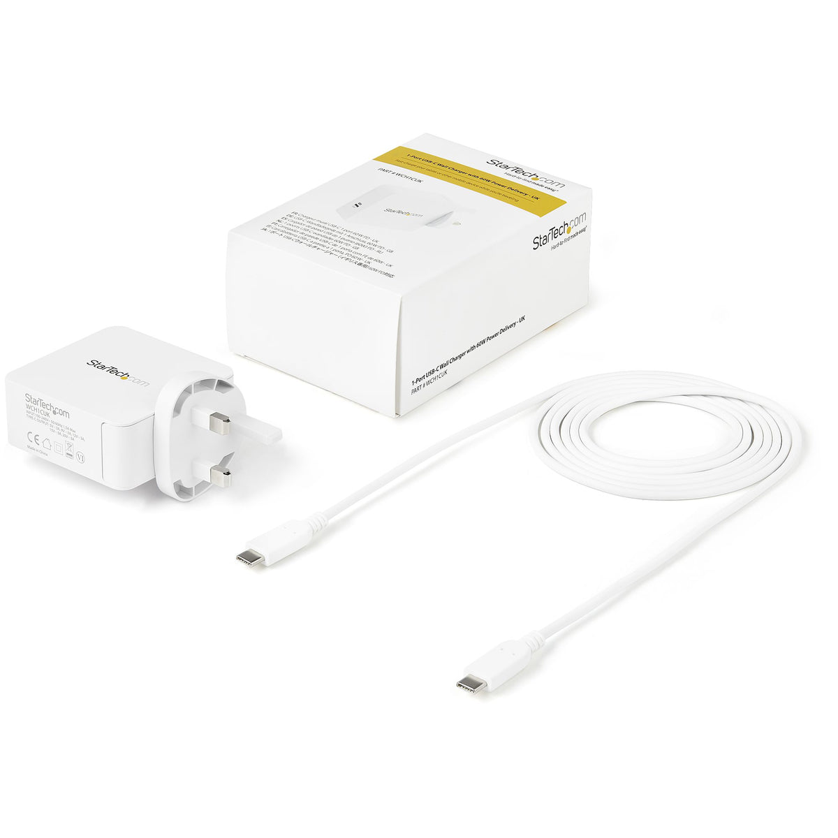 StarTech.com WCH1CUK cargador de dispositivo móvil Universal Blanco Corriente