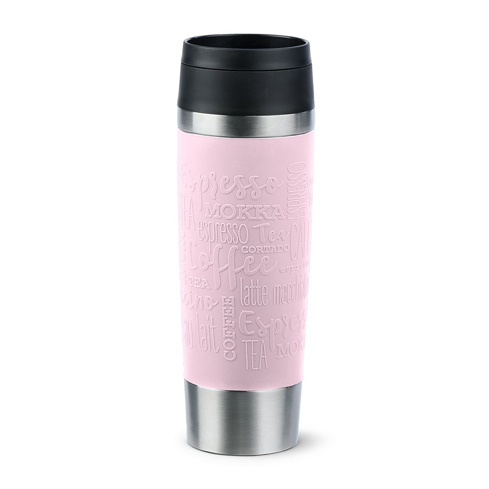 EMSA Travel Mug Classic Grande 500 ml Rosa, Acero inoxidable
