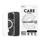 PanzerGlass CARE™ by ® Urban Combat Case Transparent w. White MagSafe iPhone 16 Pro funda para teléfono móvil Transparente (2)