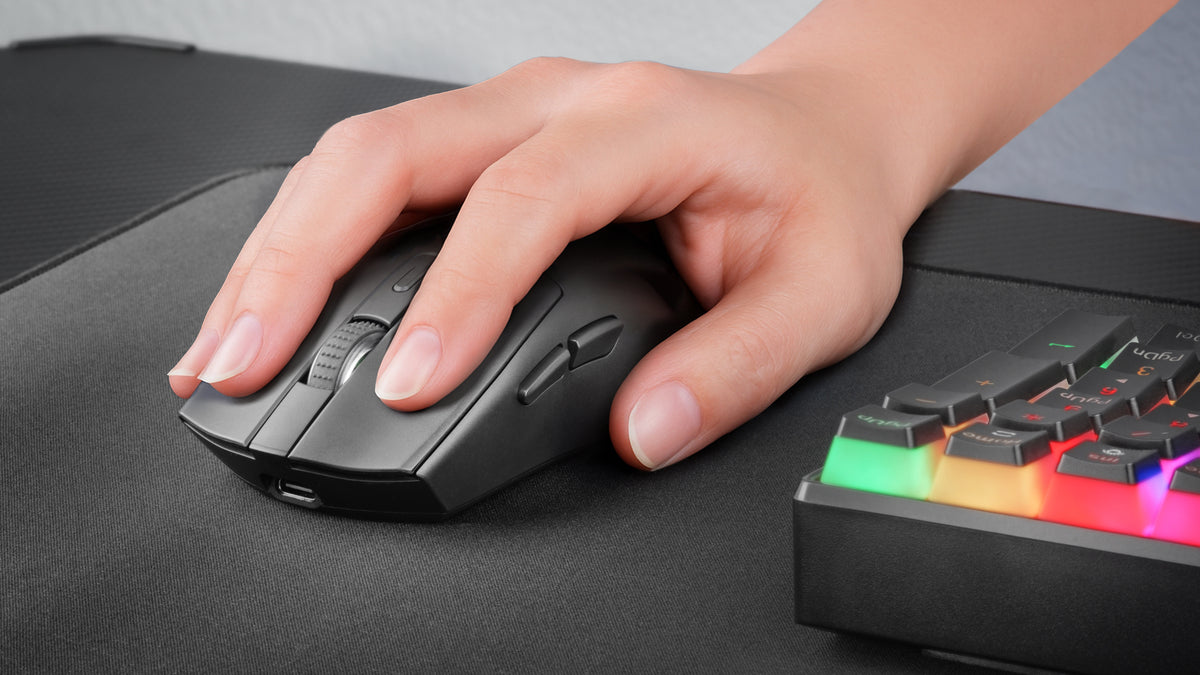 Mars Gaming MM-T3 ratón Juego Mano derecha RF Wireless + Bluetooth + USB Type-C Óptico 14400 DPI (9)
