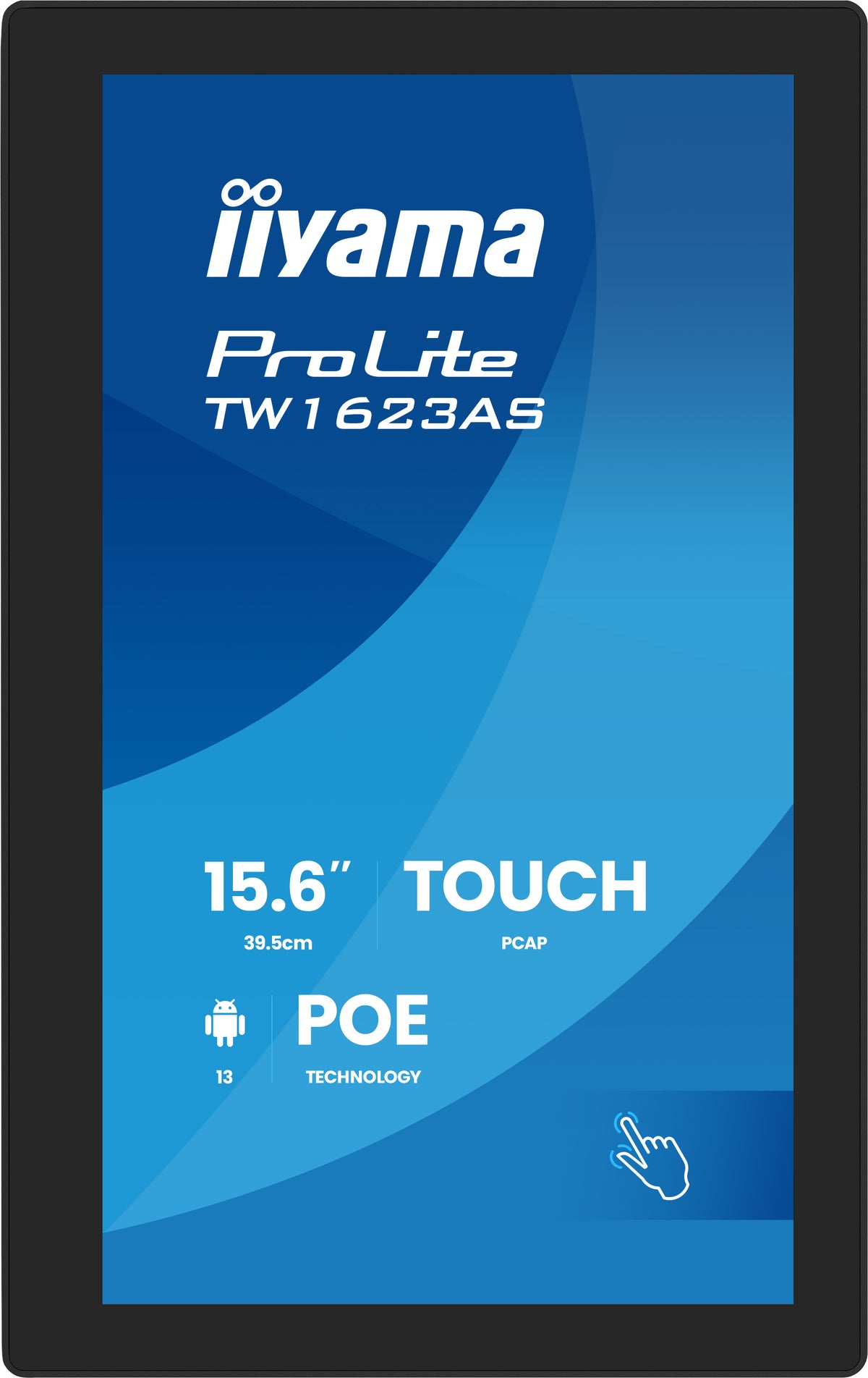 iiyama TW1623AS-B3P pantalla para PC 39,6 cm (15.6") 1920 x 1080 Pixeles Full HD LED Pantalla táctil Negro (5)
