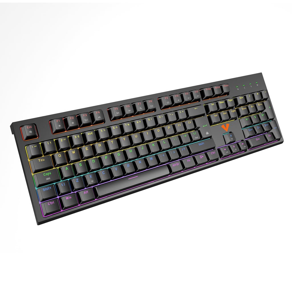 VIDA MAGNA MAGNETIC USB RGB KEYBOARD teclado Juego QWERTY Inglés del Reino Unido Negro (4)
