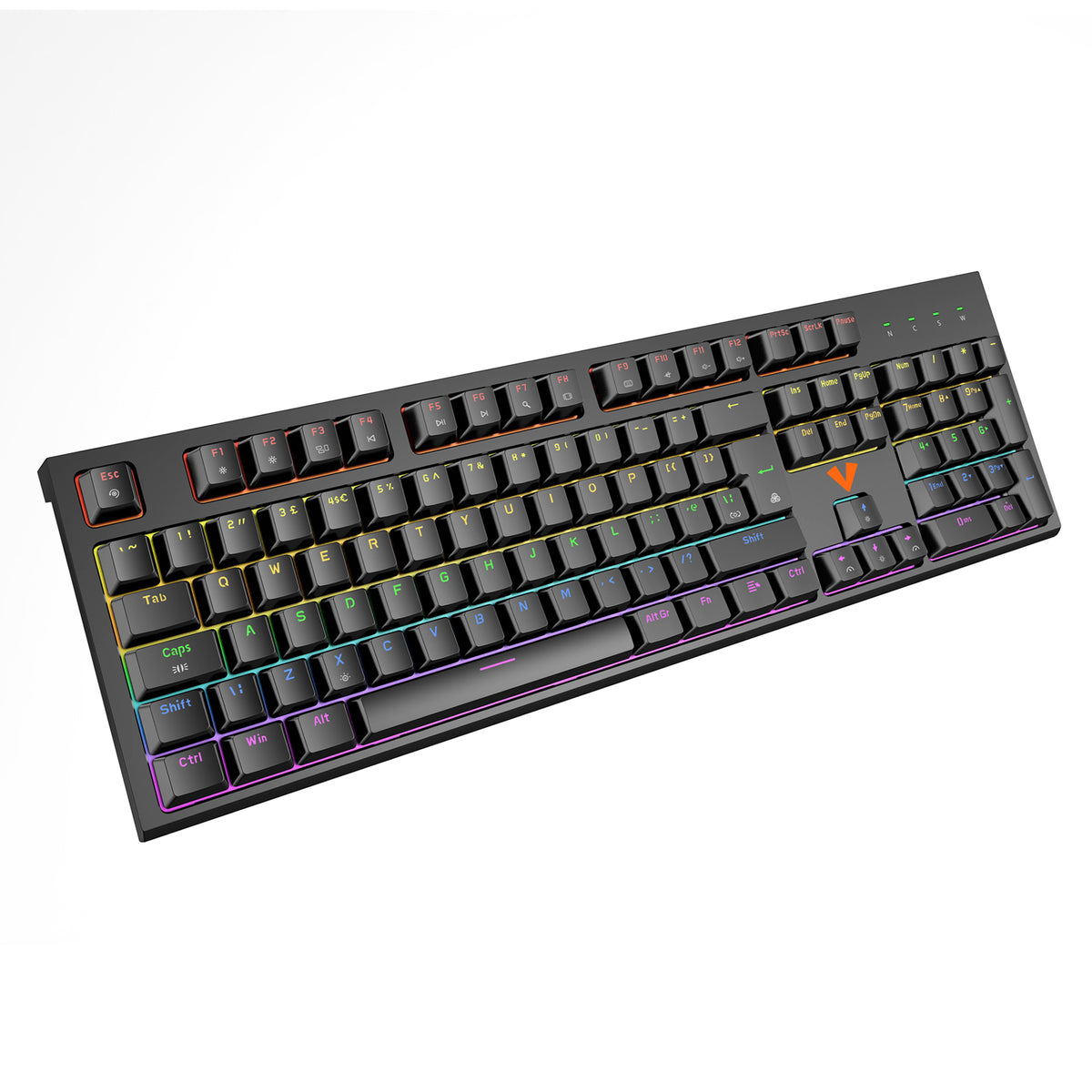 VIDA MAGNA MAGNETIC USB RGB KEYBOARD teclado Juego QWERTY Inglés del Reino Unido Negro (4)