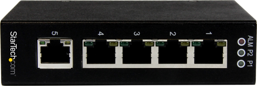 Startech IES51000 - Conmutador, 5 x 10/100/1000, sobremesa, montaje en riel DIN (2)