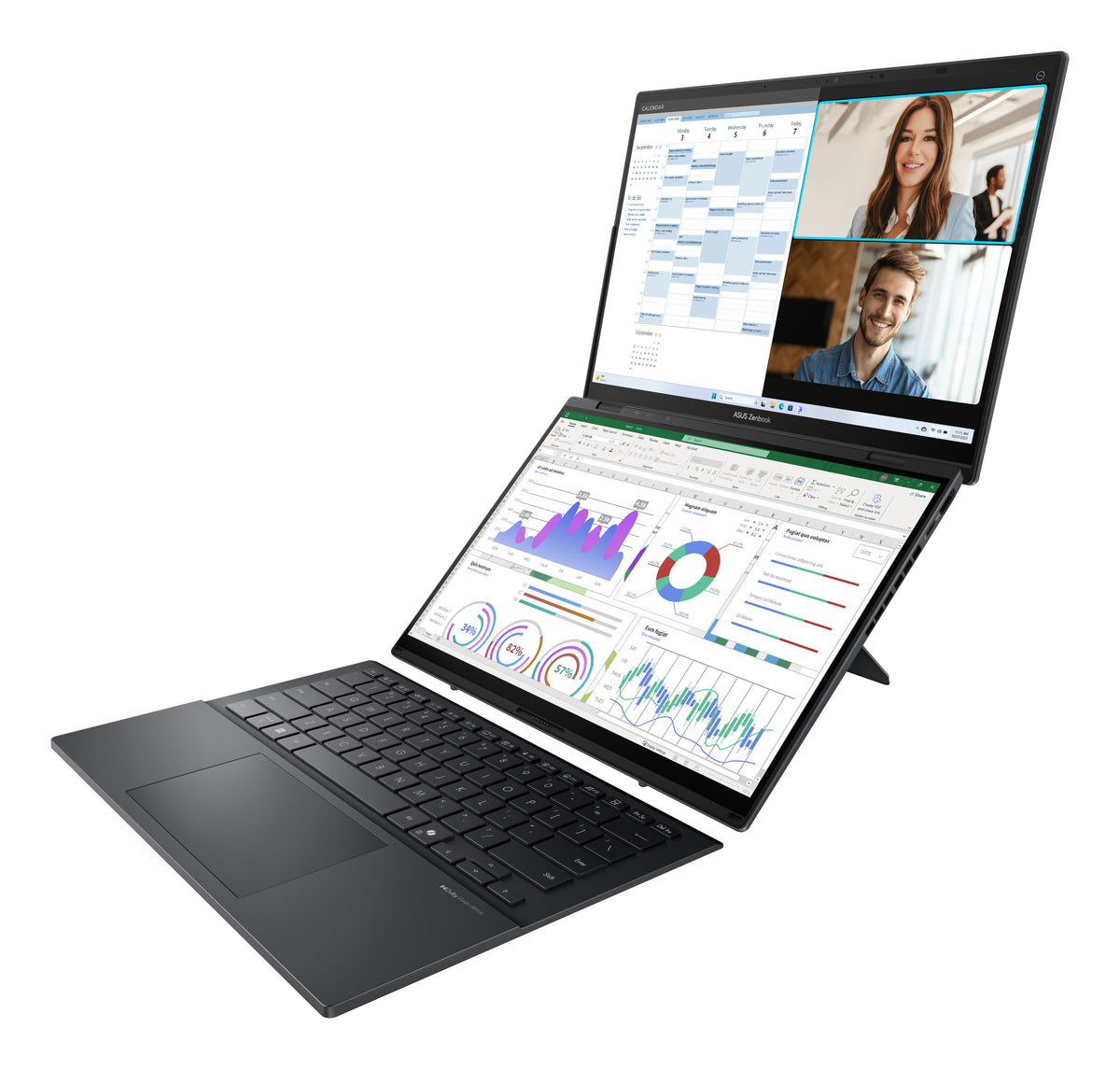 ASUS Zenbook Duo UX8406CA-QL336W Híbrido (2-en-1) 35,6 cm (14") Pantalla táctil LPDDR5x-SDRAM Wi-Fi 7 (802.11be) (4)