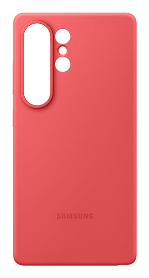Samsung Funda de silicona para Galaxy S25 Ultra Rojo