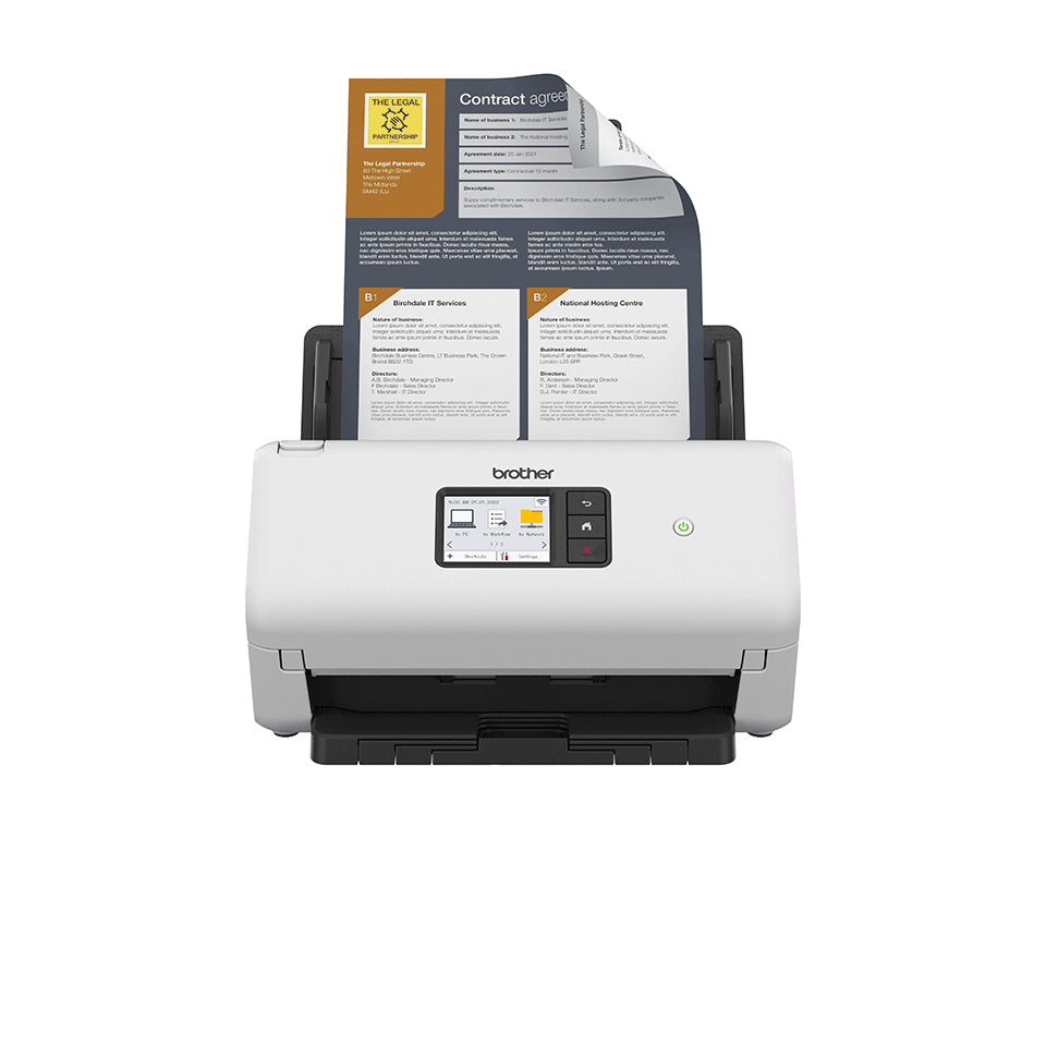 Brother ADS-4500W escaner Escáner con alimentador automático de documentos (ADF) 600 x 600 DPI A4 Negro, Blanco (2)