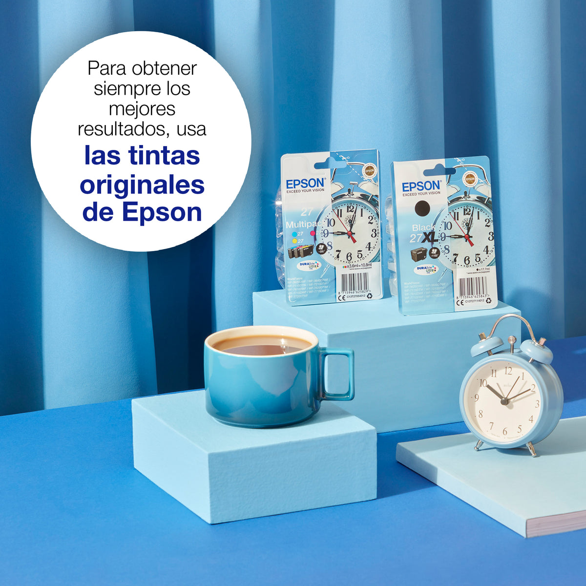 Epson Alarm clock C13T27144012 cartucho de tinta 1 pieza(s) Original High (L) Yield Amarillo (3)