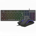 VIDA REBEL 2IN1 BLACK USB DESK KIT teclado Ratón incluido Juego QWERTY Inglés del Reino Unido Negro