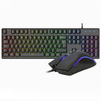 VIDA REBEL 2IN1 BLACK USB DESK KIT teclado Ratón incluido Juego QWERTY Inglés del Reino Unido Negro