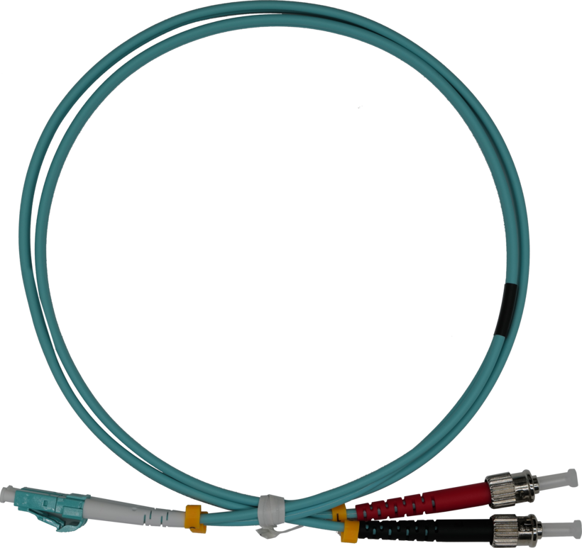 Cable patch dúplex FO LC-ST 1 m 50/125 µ (2)