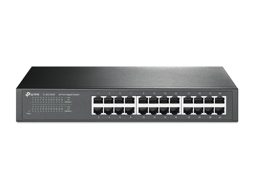 TP-Link TL-SG1024D switch No administrado Gigabit Ethernet (10/100/1000) Gris