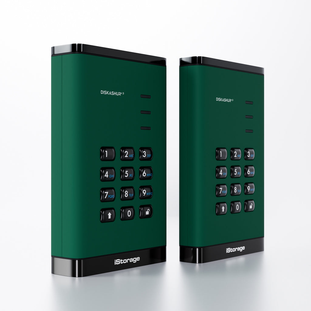 iStorage diskAshur3 HDD disco duro externo 500 GB 2.5" USB Tipo C 3.2 Gen 1 (3.1 Gen 1) Verde (6)
