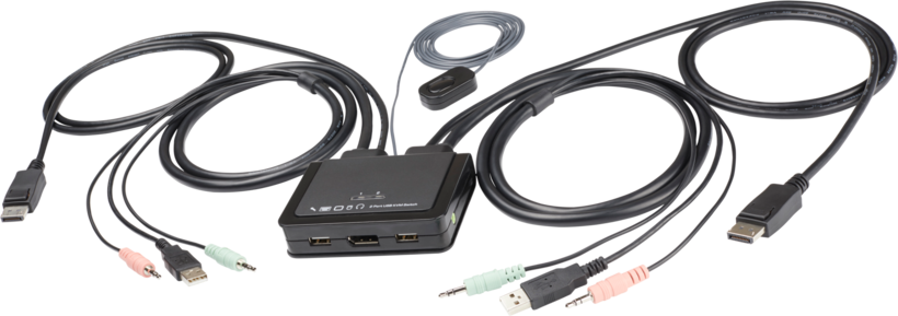Startech - DP, con Cables de 1,2m Incorporados, Independiente del OS, con Audio