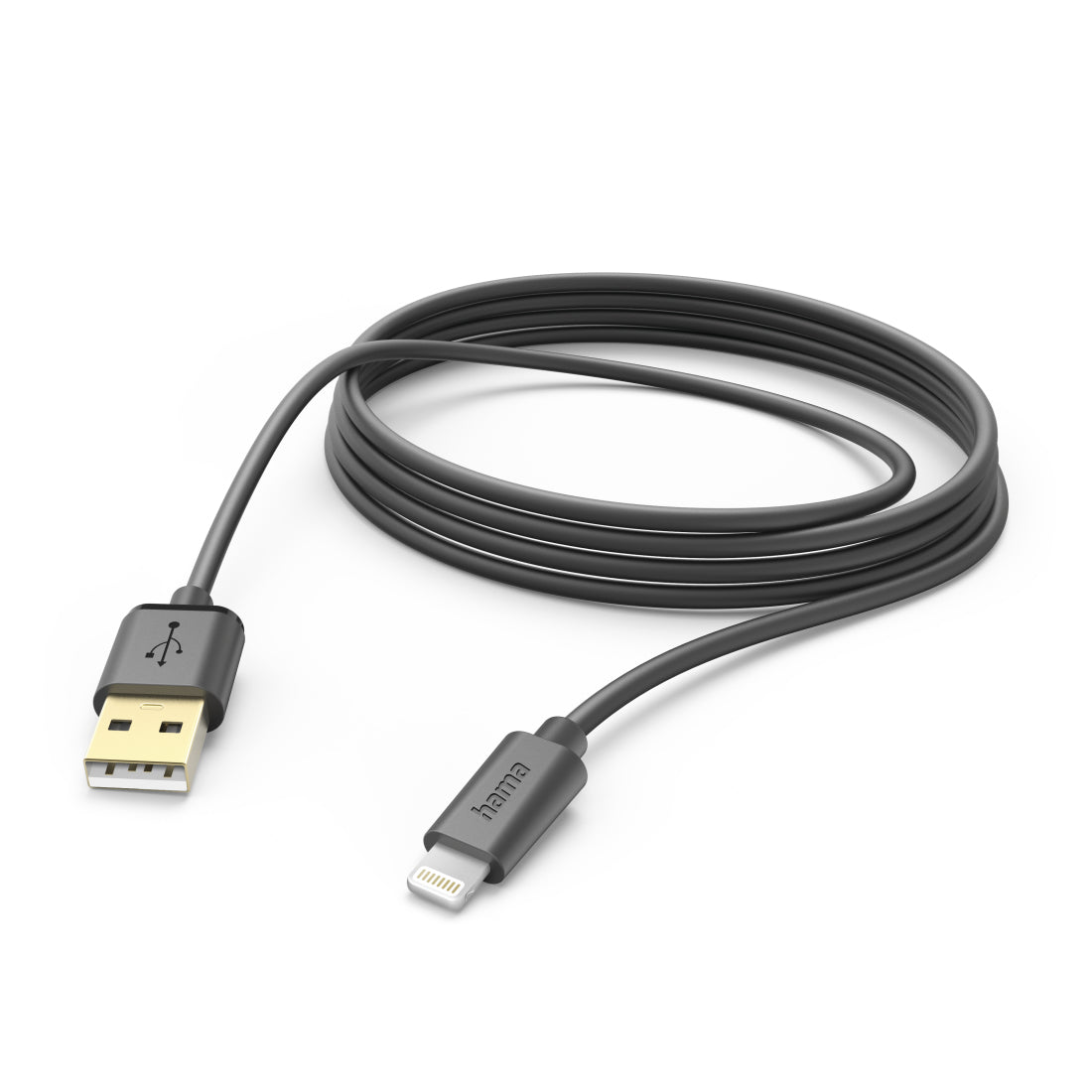 Hama 00201582 cable de conector Lightning 3 m Negro