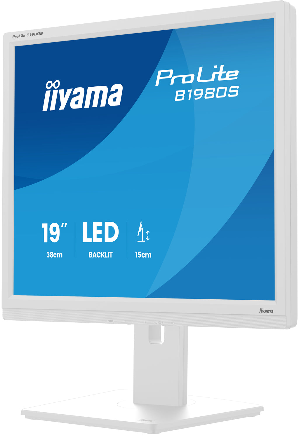 iiyama ProLite B1980S-W1 pantalla para PC 48,3 cm (19") 1280 x 1024 Pixeles SVGA LED Blanco (7)