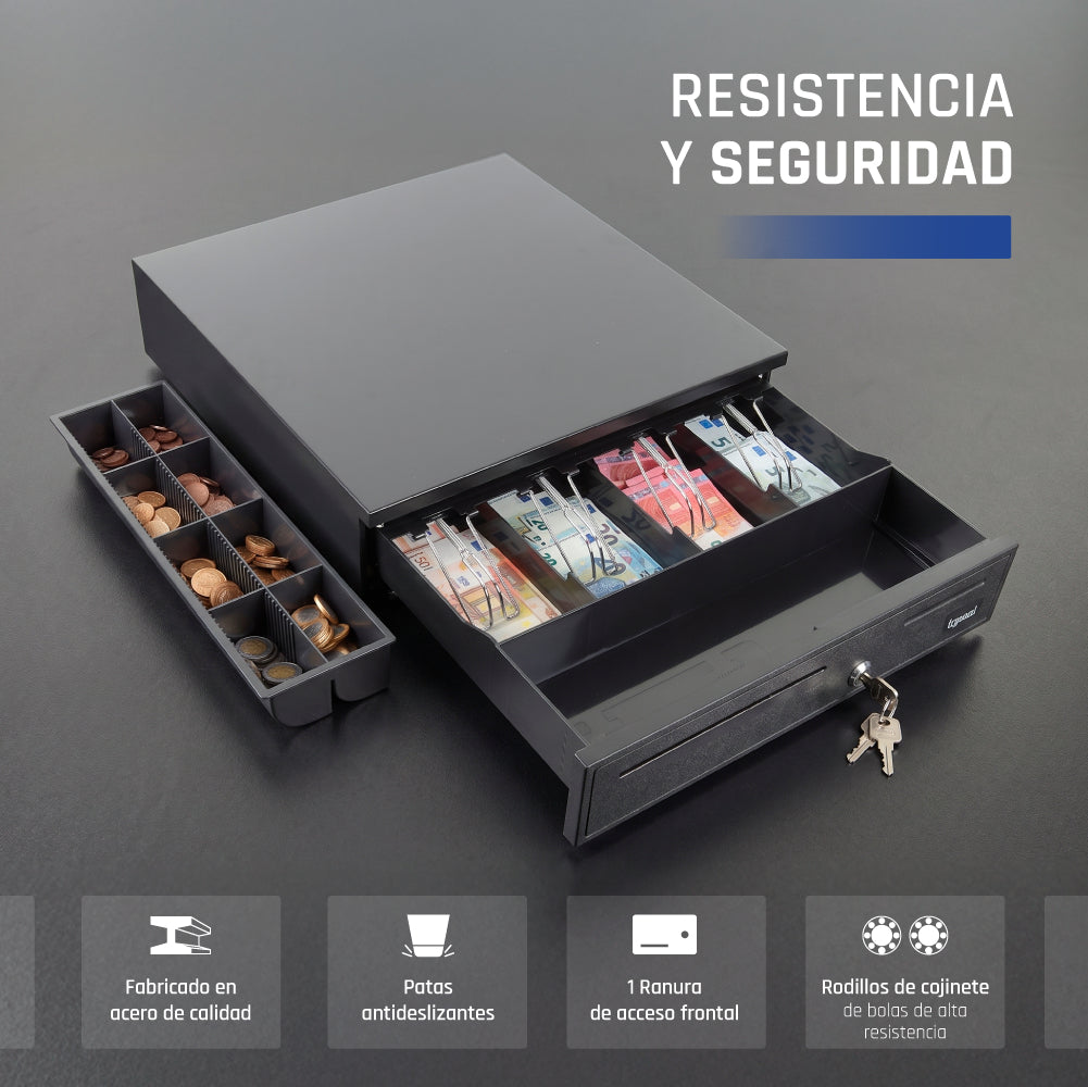 iggual IRON-20 Cajón de efectivo automático y manual (3)