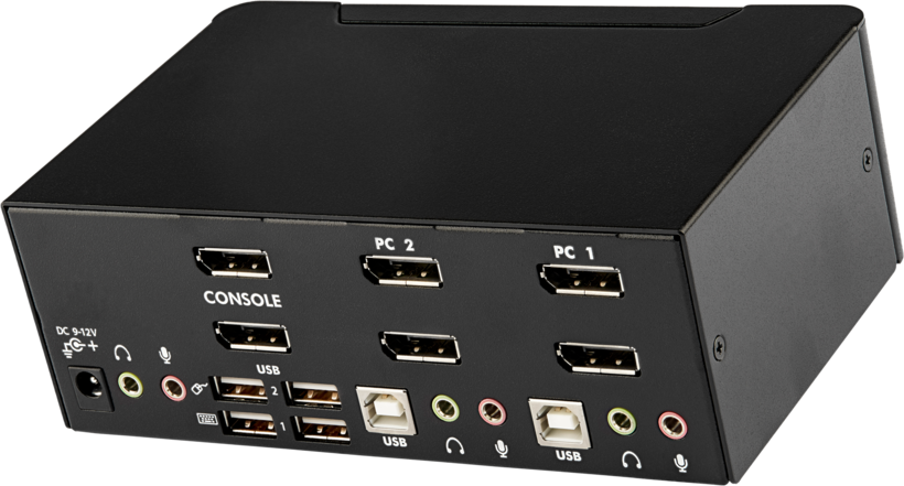 Startech SV231DPDDUA2 - 4K 60Hz, Conmutador KVM / audio / USB, 2 x KVM / audio (2)