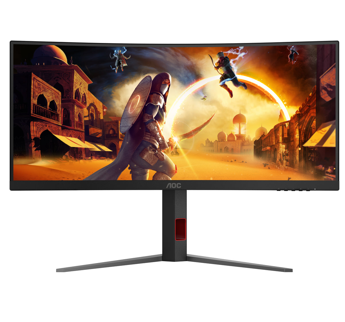 AOC G4 CU34G4/69 pantalla para PC 86,4 cm (34") 3440 x 1440 Pixeles Negro, Rojo (5)