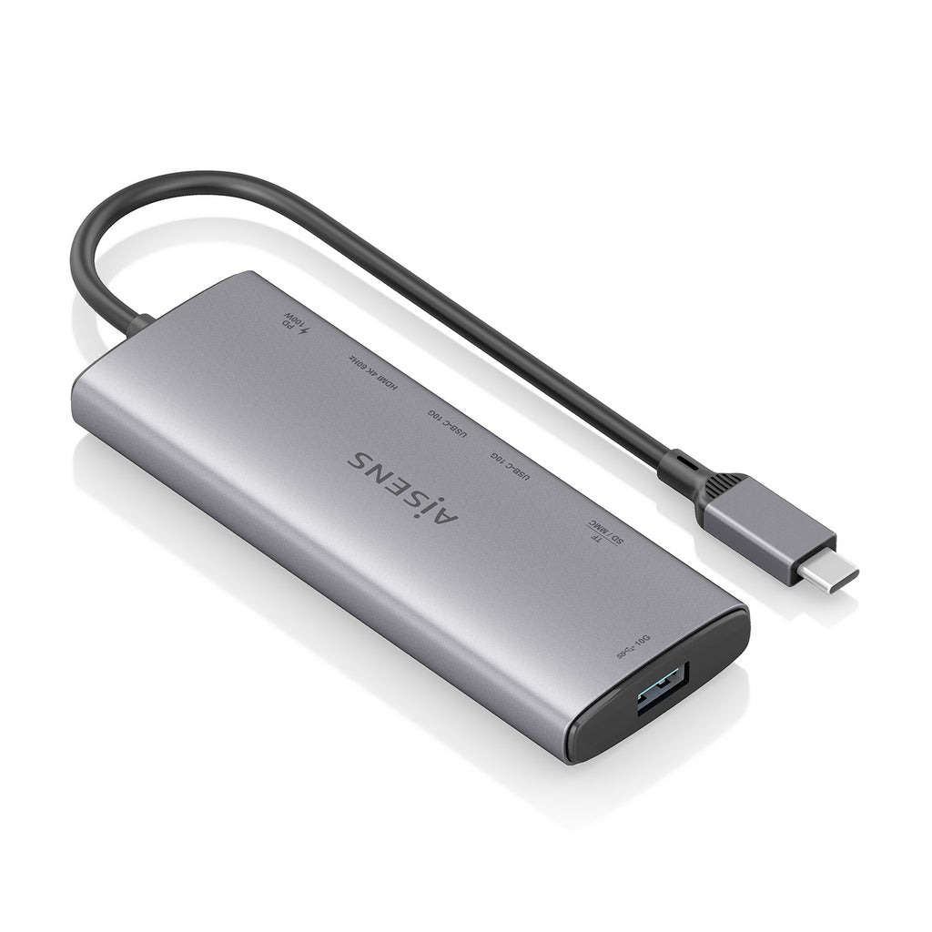 AISENS ASUC-7P031-GR base para portátil y replicador de puertos Alámbrico USB 3.2 Gen 1 (3.1 Gen 1) Type-C (3)