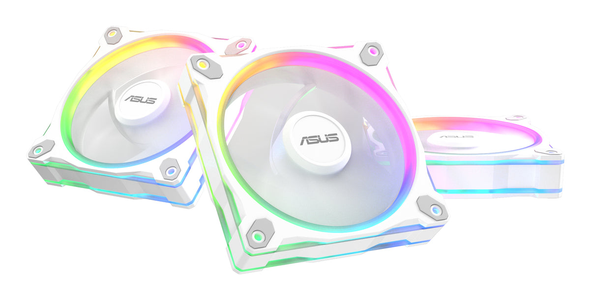 ASUS Prime MR120 Fan ARGB White 3in1 Carcasa del ordenador Ventilador 12 cm Blanco (2)