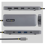 StarTech.com 189B-USBC-MULTIPORT base para portátil y replicador de puertos Alámbrico USB 3.2 Gen 1 (3.1 Gen 1) Type-C Gris (3)